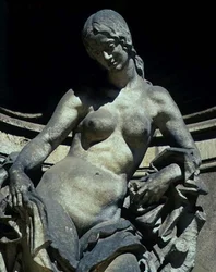 Detail (nymph sculpture)