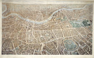 A Balloon View of London as seen from Hampstead