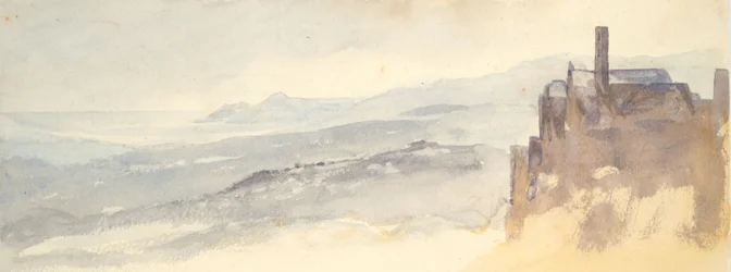 Landscape: Houses on Cliff