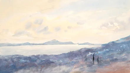 Landscapes with Blue Wash