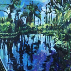 Vibrant Blue Reflections