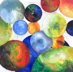 Vibrant Geometric Orbs