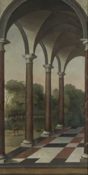 Colonnade Giving onto a Park