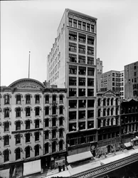 Clifton House, Thomas Church building and J. P. Atwater building, Chicago, Illinois, USA, c.1900