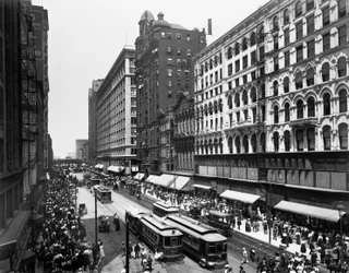State Street, Chicago, Illinois, USA, c.1907