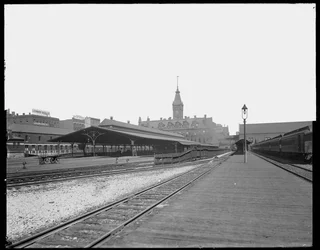 Wells Street Station, Chicago, Illinois, USA, c.1905