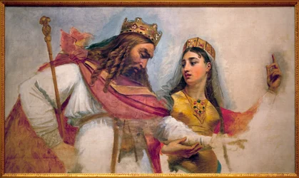 Clovis and Clothilde; Clovis I, King of the Franks and His Wife Clothilde, Who Converted Him to the Catholic Faith
