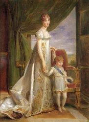 Hortense-Eugénie de Beauharnais, Queen of Holland and Her Son Charles Napoléon Bonaparte, 1806