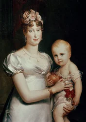 Marie-Louise of Habsbourg-Lorraine and the King of Rome (detail)