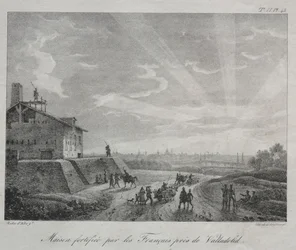 Spanish Campaign: A Building Fortified by the French near Valladolid