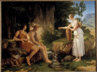 The Shepherds at the Tomb of Amyntas (Illustration of the 