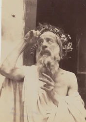 Elderly Man with Wreath