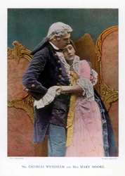 Charles Wyndham and Mary Moore, English Actors