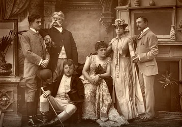 The Drury Lane Company in A Run of Luck, at the Drury Lane Theatre, London, 1886