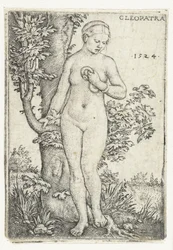 Death of Cleopatra with Snake by a Fig Tree