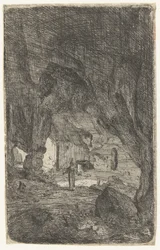 Interior of a Cave (series title: Roman Ruins)