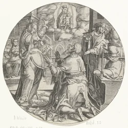 Mary with the Child Appears to Emperor Augustus