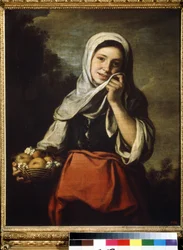 Girl Selling Fruit