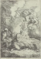 Birth of Christ with Angels
