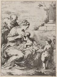 The Holy Family with Saint John