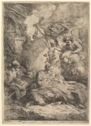The Nativity with Angels, 1650-57