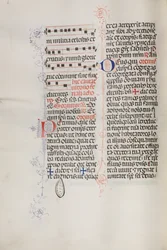 Missale: Fol. 112v: contains some music as part of Palm Sunday liturgy, 1469