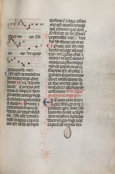 Missale: Fol. 129: contains music for Hely Hely Lama etc. within St. Mattion Passion