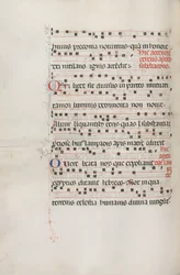 Missale: Fol. 156v: Music for Exultet