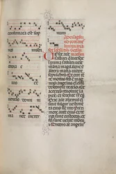 Missale: Fol. 172: Music for Alleluia etc. at Beginning of Easter
