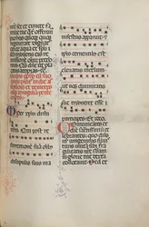 Missale: Fol. 180: Music for various ordinary prayers