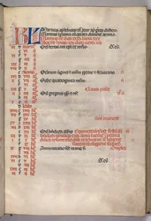 Missale: Fol. 4r: March Calendar Page