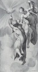 Minerva Assisting Prometheus as He Attempts to Scale the Heavens, 1756