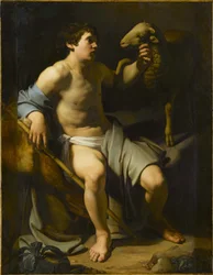 Saint John The Baptist Holding A Sheep