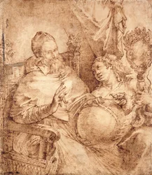 Portrait of Pope Gregory XIII, Three-Quarter Length, Seated in an Armchair