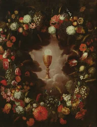 Chalice Surrounded by Flowers and Fruits