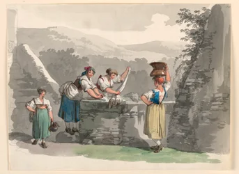 Laundry in the Mountains Near Rome, 1807–08