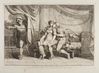 Paolo da Malatesta and Francesca da Rimini Surprised by Gianciotto Malatesta