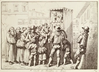Puppet booth in Rome