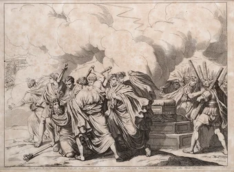 Romulus murdered by the senators, 1818.