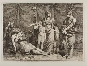 Tanaquilla Shows the Dead Body of Tarquinio for Servius Tullius