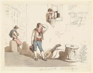 The Serenade, Study for Roman Costumes and Customs