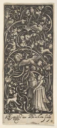 Vertical Panel with a Man and Woman, ca. 1631