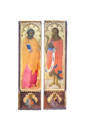 St. Peter and St. John the Baptist; an apostle and St. Paul