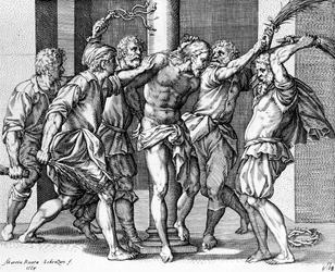 The Flagellation of Christ, Engraved by Martin Rota
