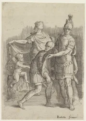 Three Soldiers and a Putto