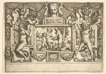 Young Woman Drinking from a Bowl, an Old Woman Standing in Front of Her (ca. 1540-80)