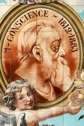 Bar Interior, Ceramic Panel, Helman Ceramiques Bruxelles