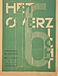 Cover for a 1923 Issue of the Magazine Het Overzicht