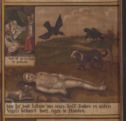 Maarke. Chapel (Sint-Vincentiuskapel). interior. Painting. The martyr of Saint Vincent. 19th century. (detail)