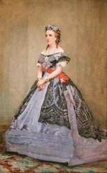 Portrait of Charlotte of Saxe-Cobourg-Gotha, Princess of Belgium and Empress of Mexico